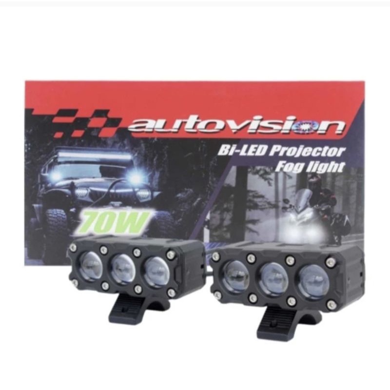 Bi Led Fog Light Projector Autovision BiLED Foglamp Mini Projie 70Watt