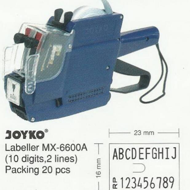 

✶Grosir❈ JOYKO MX-6600A (huruf-angka) - Label Harga 2 Line #Best Product & High Quality #ORIGINAL 42 ➯