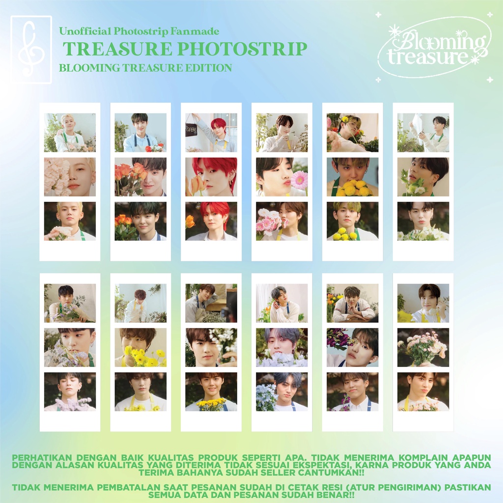 PHOTOSTRIP TREASURE BLOOMING TREASURE FANMADE DESIGN BY GEBIUSUGAR