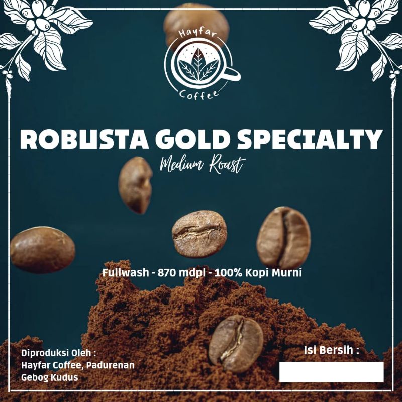 

Kopi Bubuk Robusta Premium By Hayfar Coffee