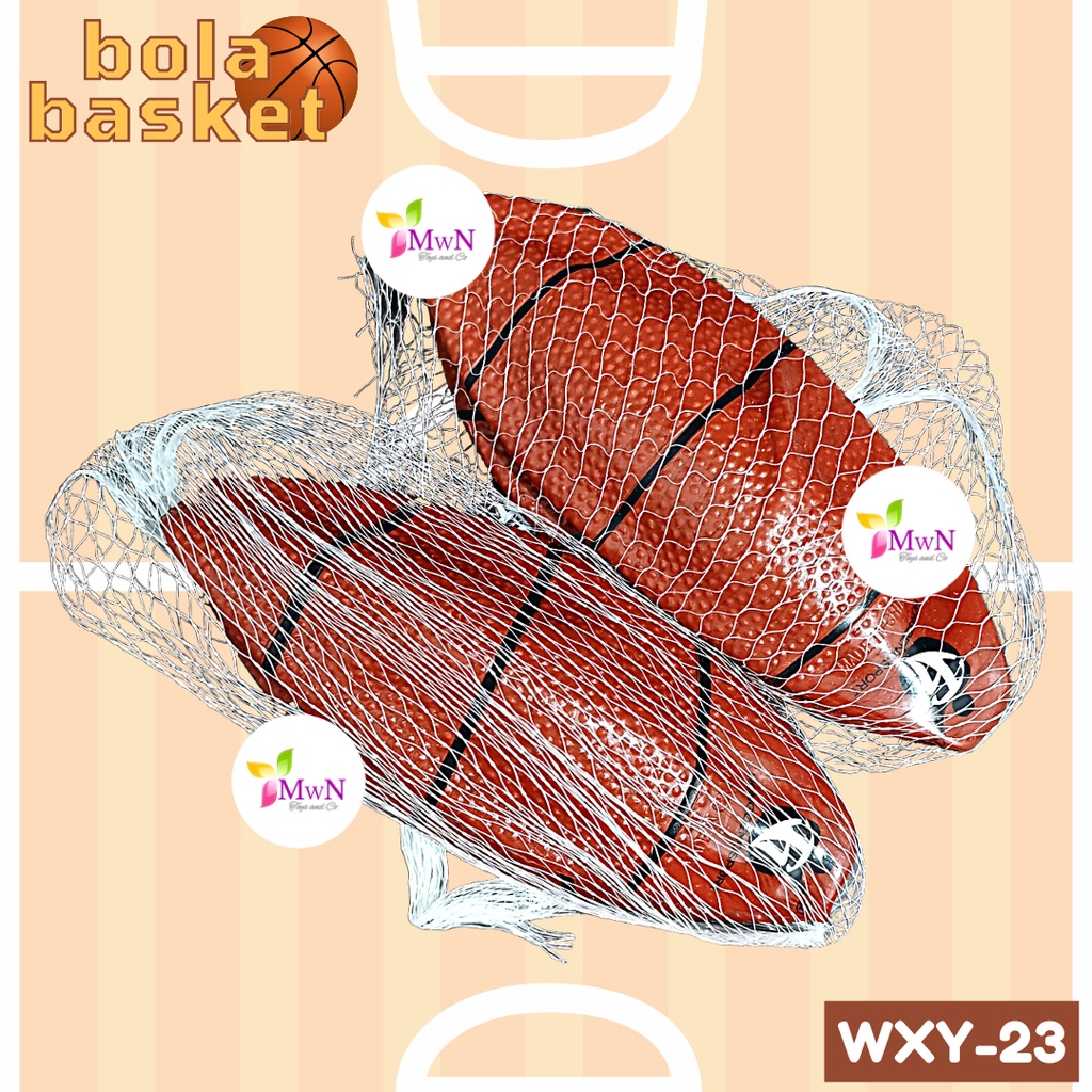 MWN Bola Basket Coklat 6inch WXY-23 / Mainan Basketball