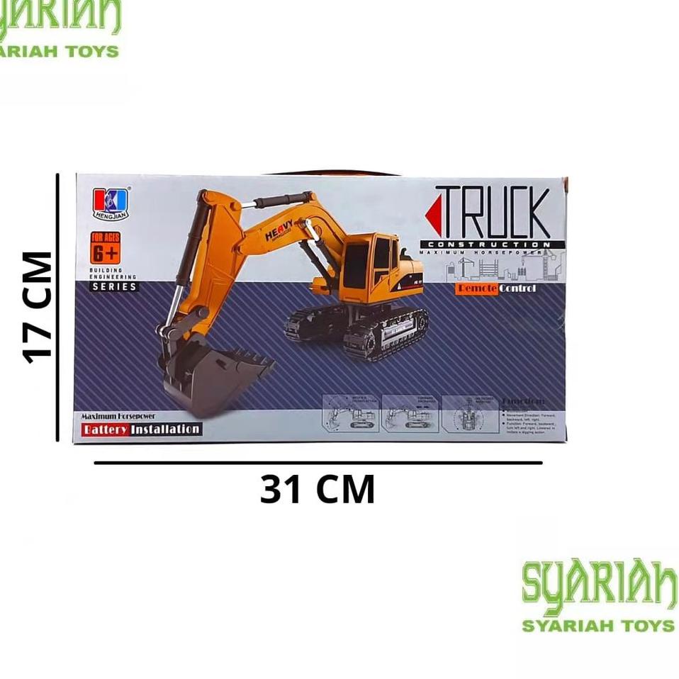 Murah Sekarang HENGJIAN RC EXCAVATOR TRUCK KONSTRUKSI BEKO 360 REMOTE CONTROL 1:24 VERSI BARU BATERA