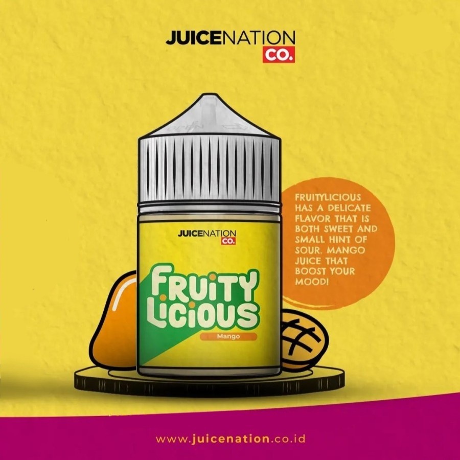 FRUITYLICIOUS MANGO BY JUICENATION CO 60ML 3MG