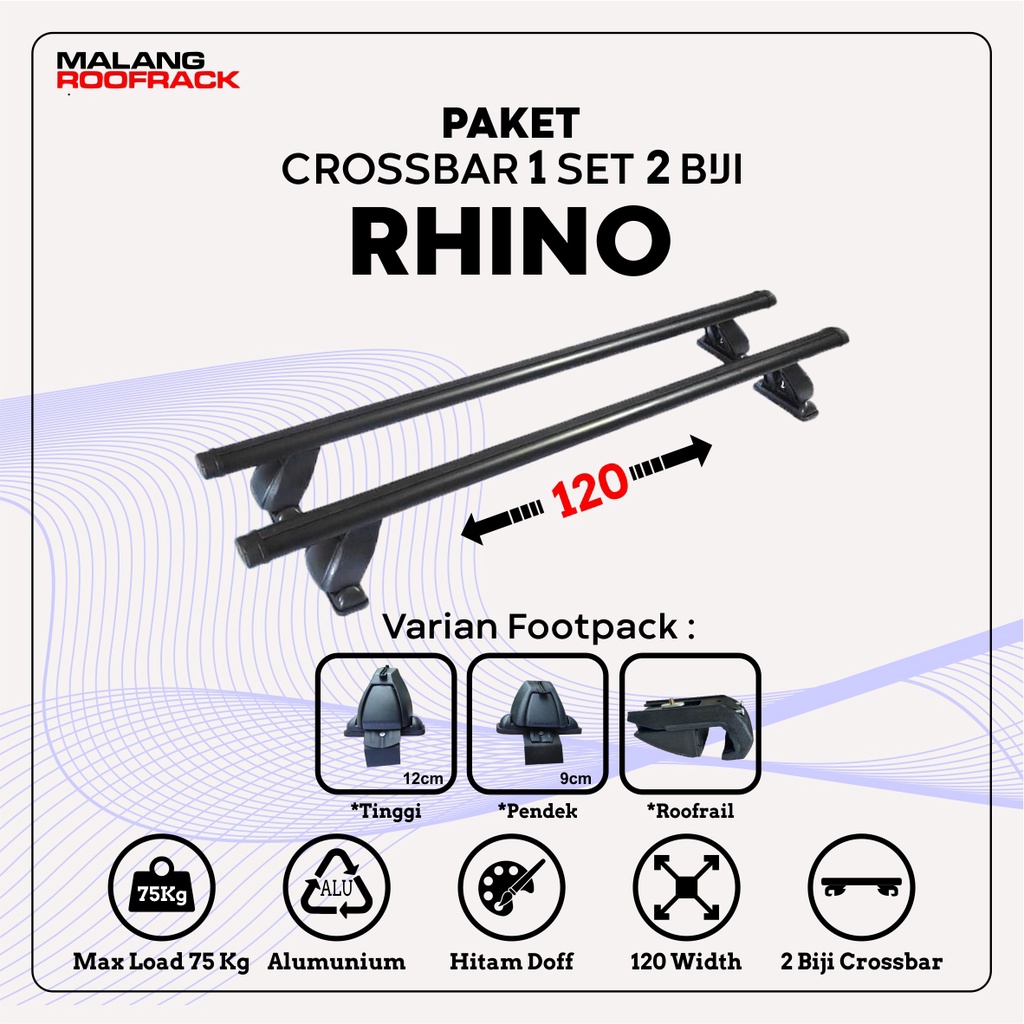 roofrack rakroof rhino crossbar forac
