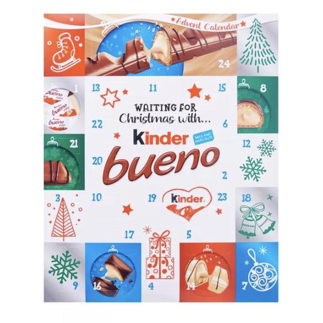 Jual COD !!! KINDER BUENO CHOCOLATE ADVENT CALENDAR CHRISTMAS SPECIAL