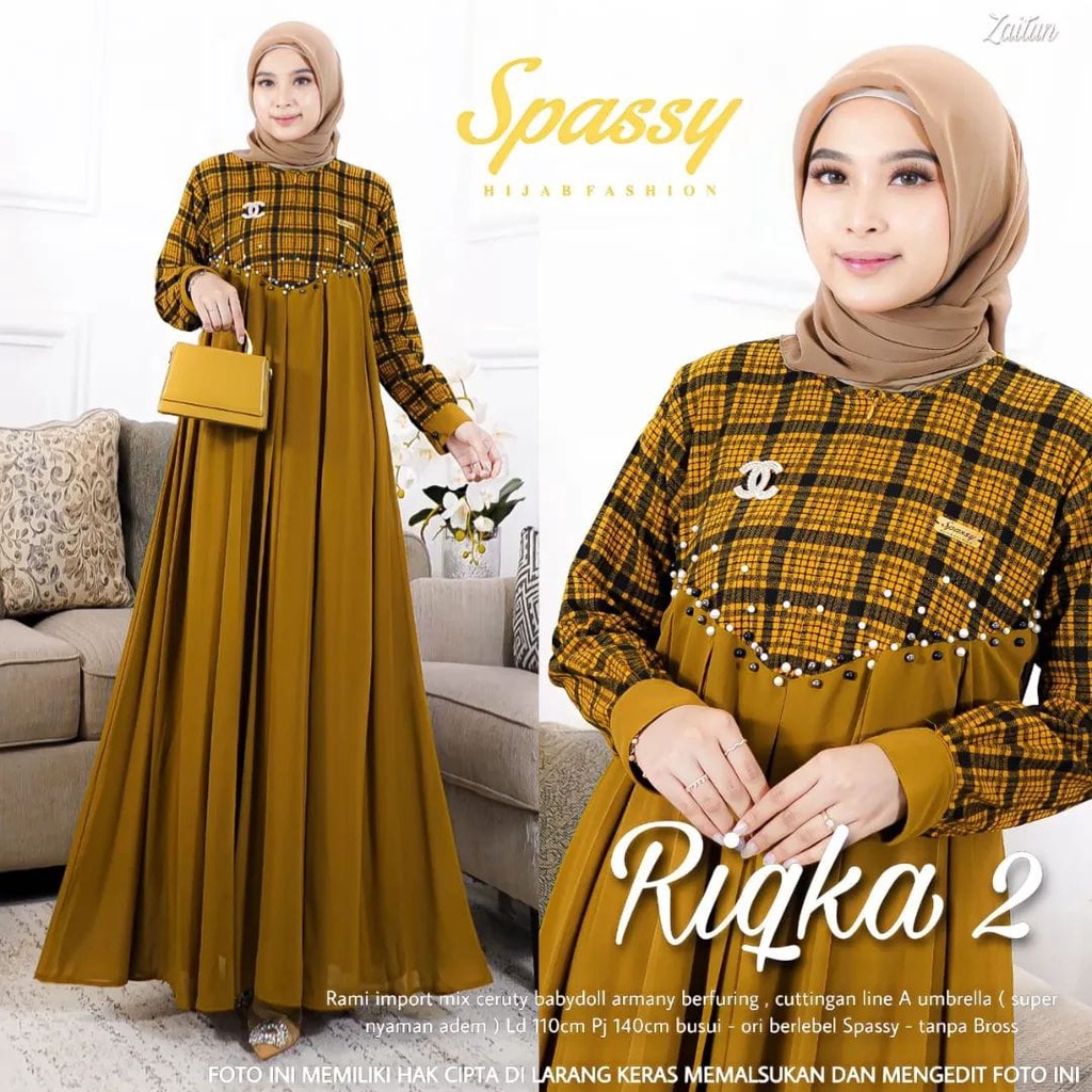 GAMIS RIQKA 2 / BERLEBEL SPASSY ORI / GAMIS BUSUI