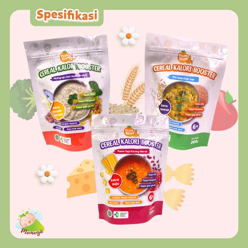 MOMOGII Plum &amp; Blum Cereal Mpasi Gizi Lengkap - 1 Pouch