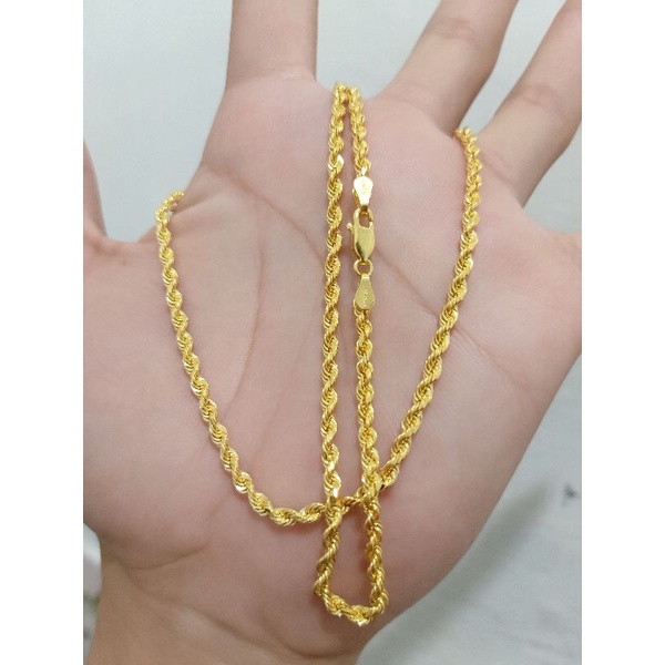 KALUNG TAMBANG DEWASA PERAK 925 LAPIS MAS