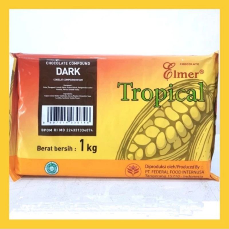

ELMER Tropical / Cokelat Batang / Compound Dark 1 Kg