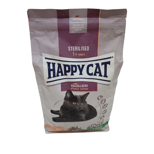 Happy Cat Makanan Kucing Dewasa Sterilised Atlantik Salmon 1,3kg