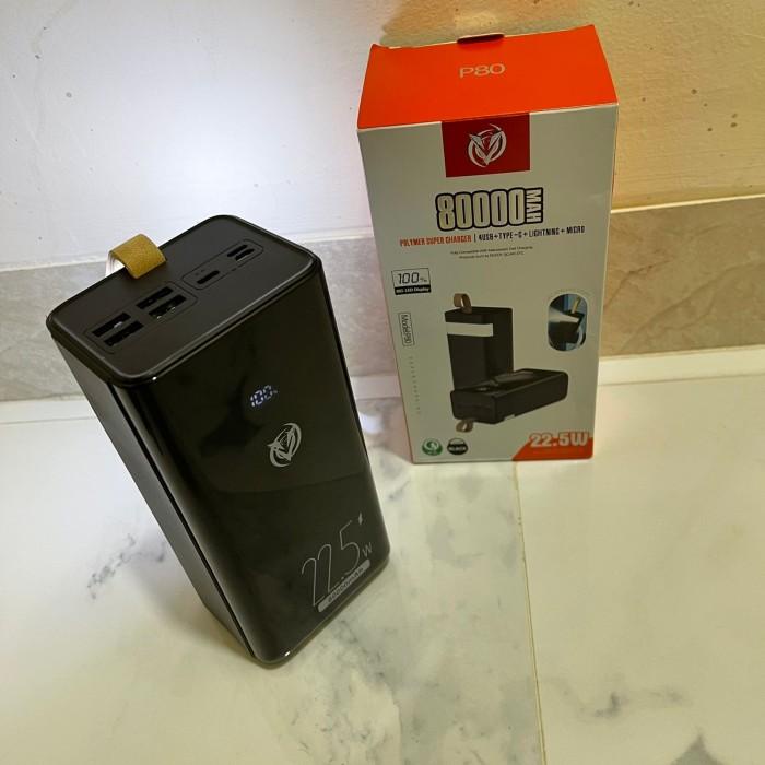 POWERBANK JUMBO SIZE EVO P30 30000MAH & P80 80000MAH 22.5W + SENTER