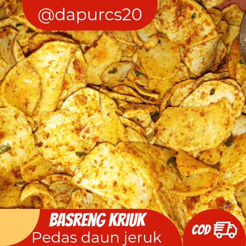

Basreng pedas daun jeruk isi 250 gram