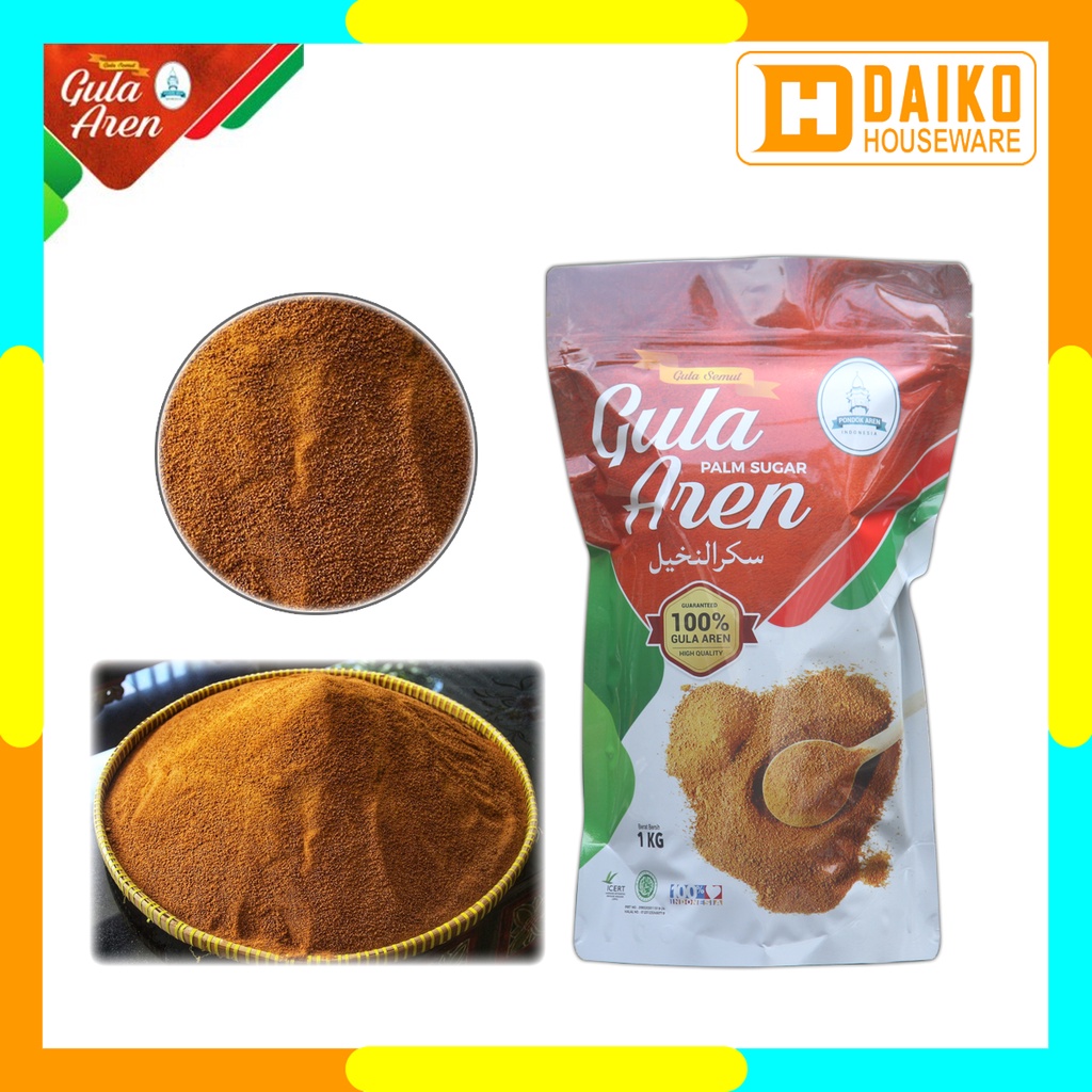 Gula Semut Aren Premium 1 Kg - Gula Aren Bubuk - Premium Palm Sugar