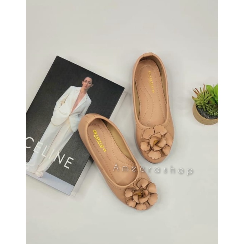 promo big sale 11-11 shope Flatshoes Sepatu Wanita FLOWER Gratica AP081