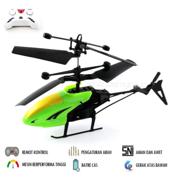 

Promo Mainan Remot Kontrol RC Helicopter Helikopter Batre Cas Sensor Tangan - Hijau Limited