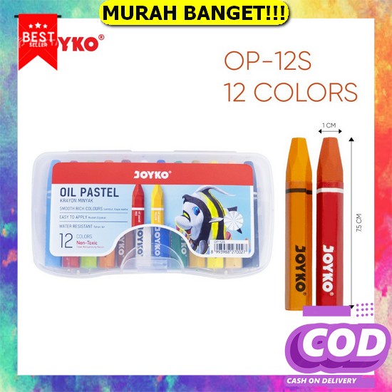 

Cod Aktif]] Krayon Crayon Titi Oil Pastels 48 Warna Besar Hardcase Aman Anti Air Limited Edition Kode 116 Oil Pastel / Crayon Titi/Joyko 12 Warna