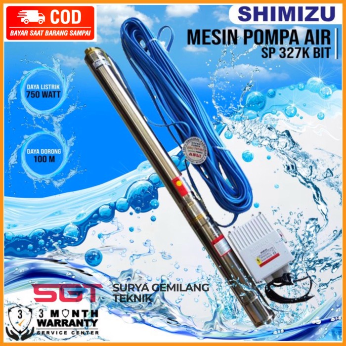 Pompa Submersible Shimizu Sp 327 K (Kabel) Pompa Celup