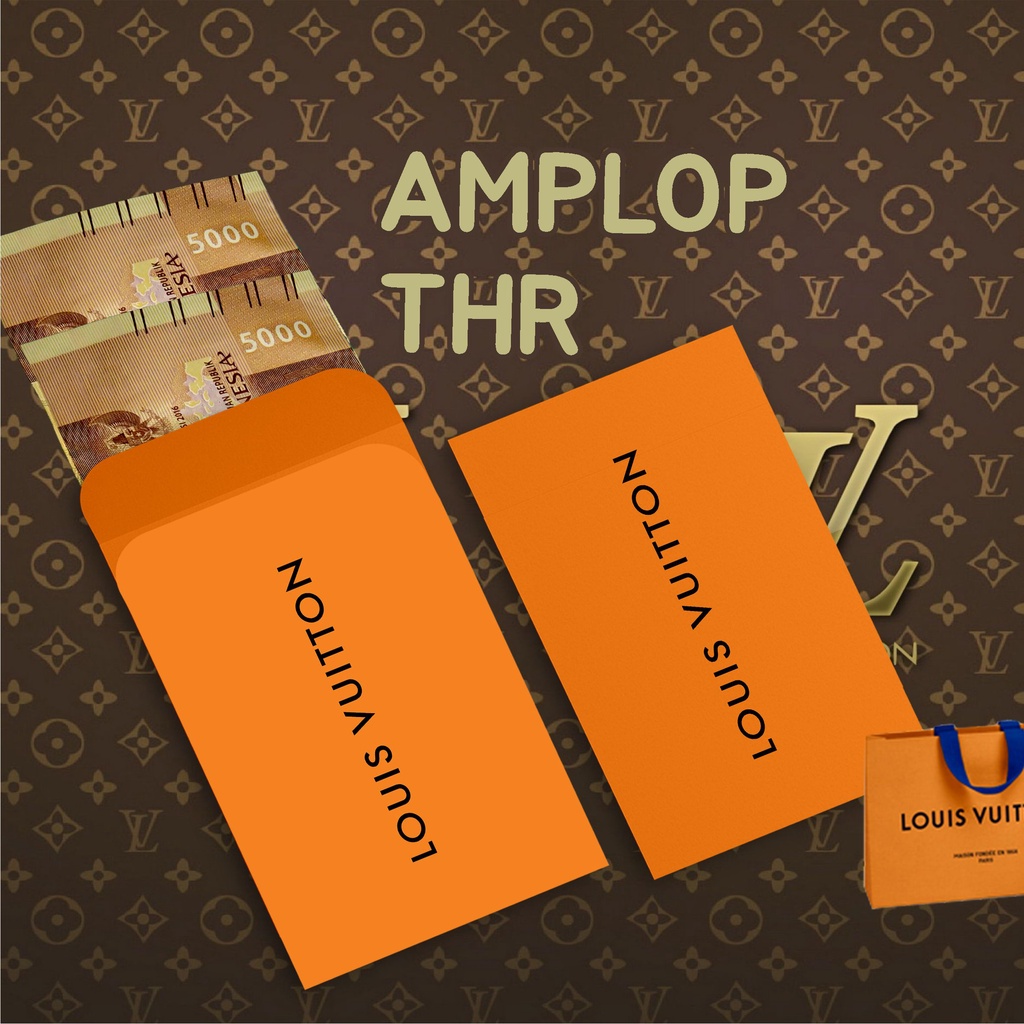 

AMPLOP THR UNIK 1PACK ISI 8// ANGPAO BENTUK LV // AMPLOP LEBARAN LOUIS VUITTON