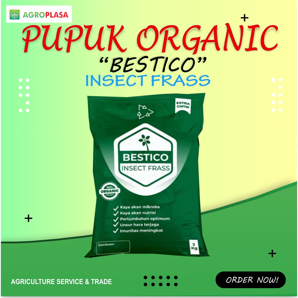 Pupuk Organic Bestico Insect Frass Kemasan 5kg