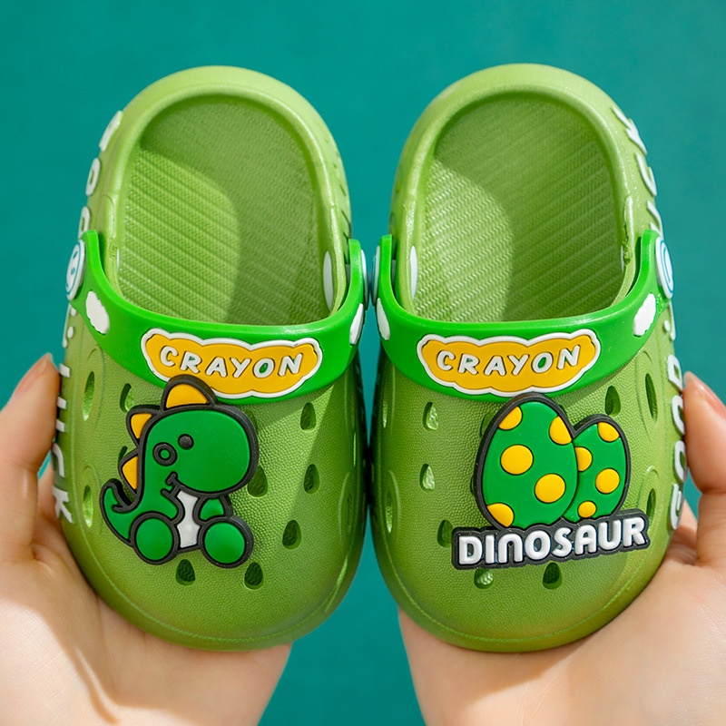 GROSIRTAS LV0205 Sendal DIno Sepatu Sandal Anak Anak Laki-Laki Perempuan Gambar Dinosaur