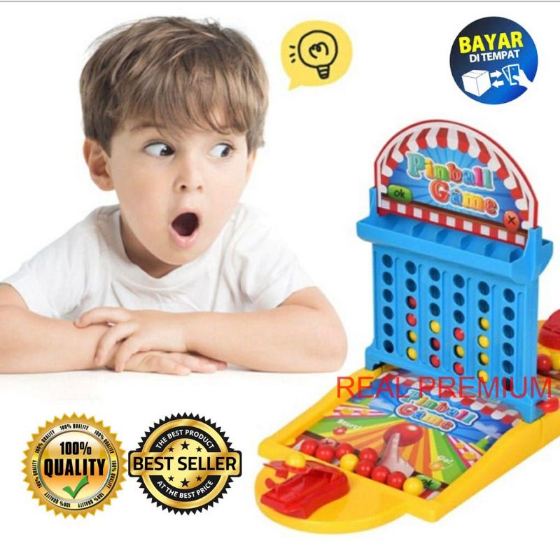 MAIMAN EDUKASI ANAK PINBALL GAME PLAY SET/PINBALL BOARD GAME
