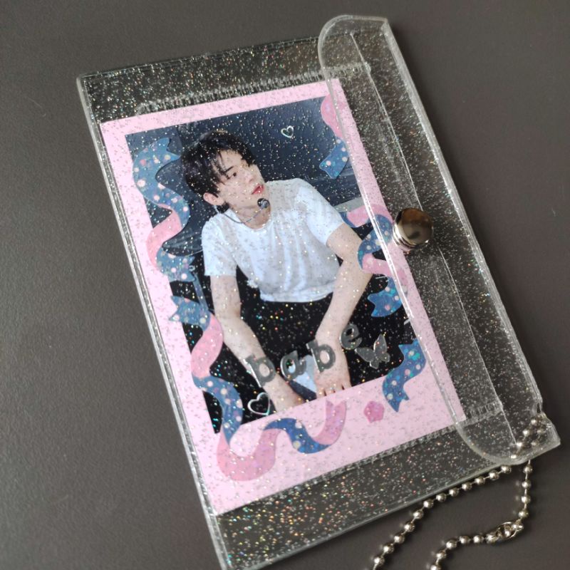 mini jelly wallet / transparent card holder / polaroid case pvc ♡