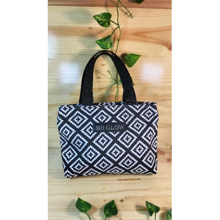 TOTE BAG KANVAS model MOZA RK  Tas Kosmetik / TAS JINJING / hand bag