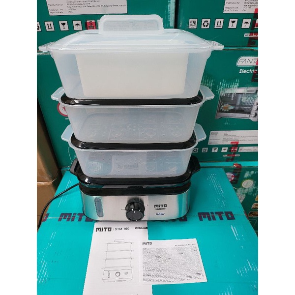 Mito Electric Food Steamer STM 100 / STM100 Pengukus Makanan GARANSI RESMI