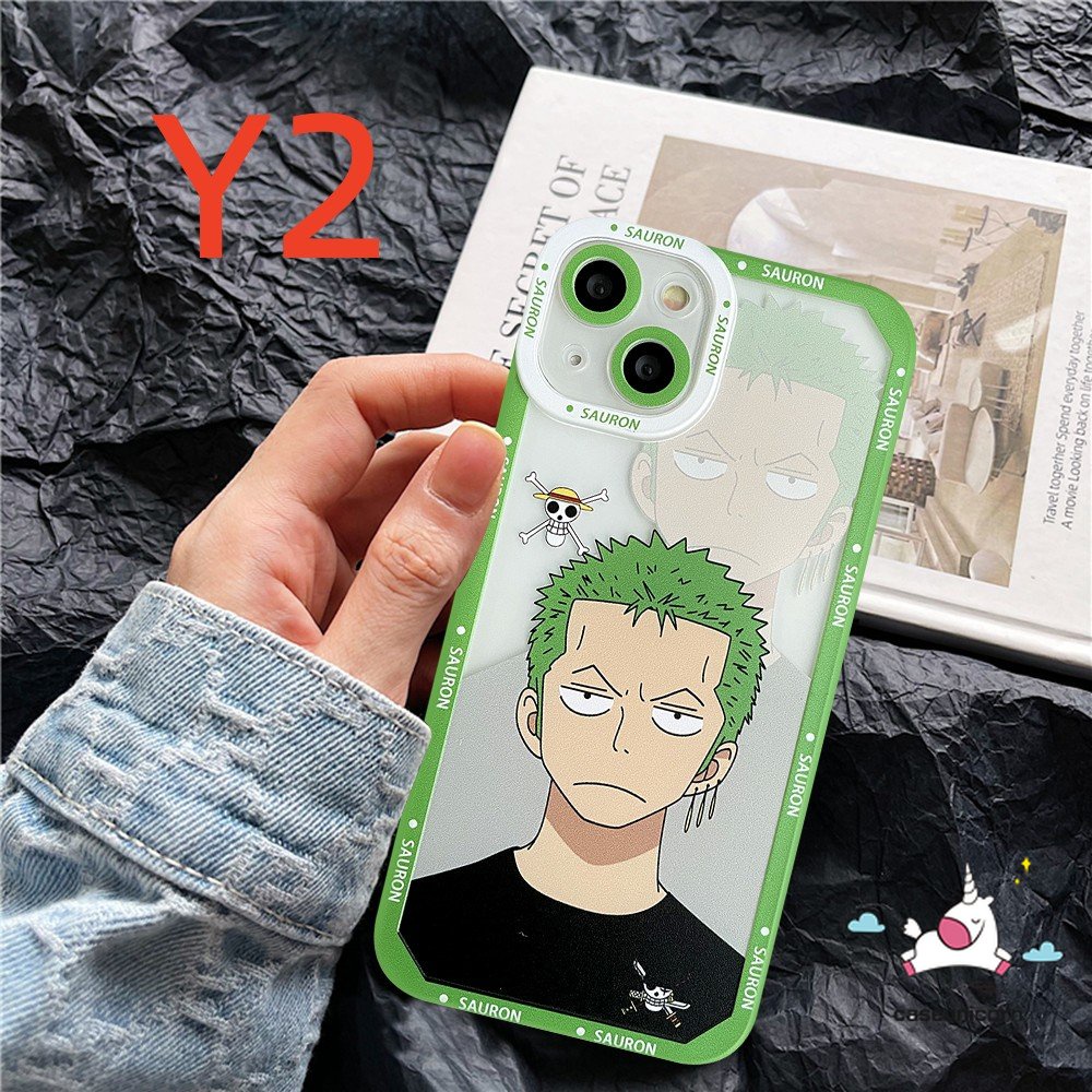 Luffy Zoro Casing Ponsel Realme 10 9 8 8Pro 6i 8i 9pro+5i 5 9i 5s 10Pro+C33 C55 C25 C35 C12 C21Y C25Y C30 C20 C15 C11 C21 C31 C25s C3 C20A GT Kartun One Piece Soft TPU Sarung