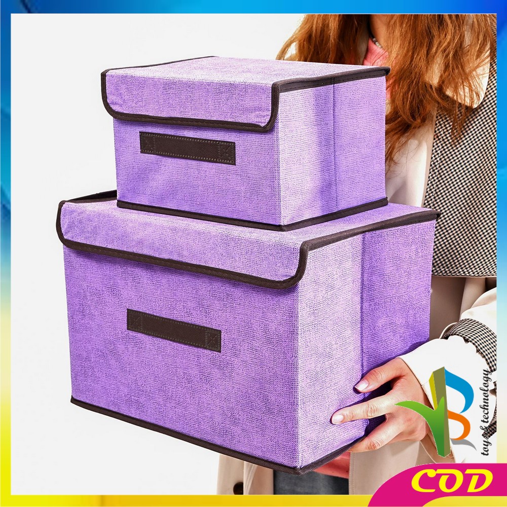 RB-C484 Storage Box 2in1 / Tempat Penyimpanan Serbaguna / Box Organizer Baju Kotak Mainan Anak Portable