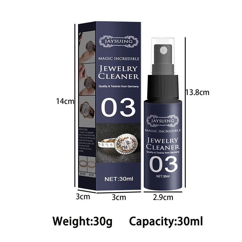 Jewelry Cleanser Spray Sprai Pembersih Perhiasan Emas Perak Cairan Berkualitas