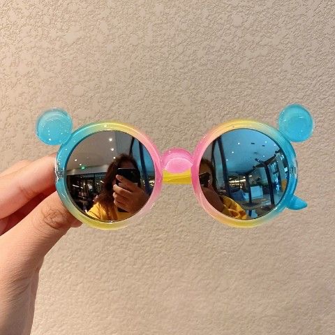 Rowling(Ka-184)Kacamata hitam Anak Disney/Fashion Anak Terbaru Bulat Rainbow High Quality Import Kacamata Fashion