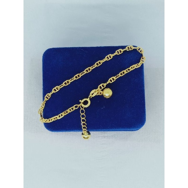 gelang tangan rantai carti*r+2bel/perak asli silver 925 lapis emas/perhiasan fashion terbaru