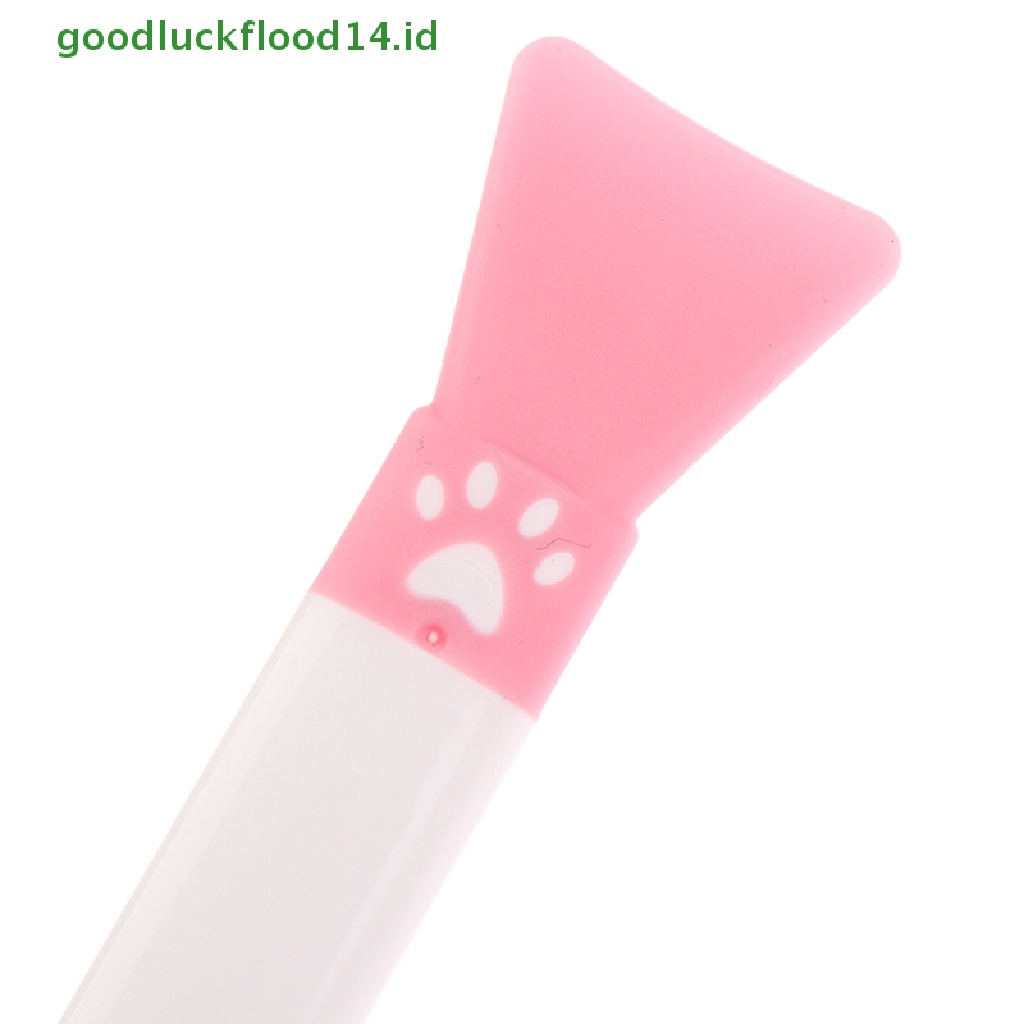 [GOOGFOUR] 1pc Profesional Double Head Makeup Brushes Silicone Face Mask Brush Alat Makeup [TOP]