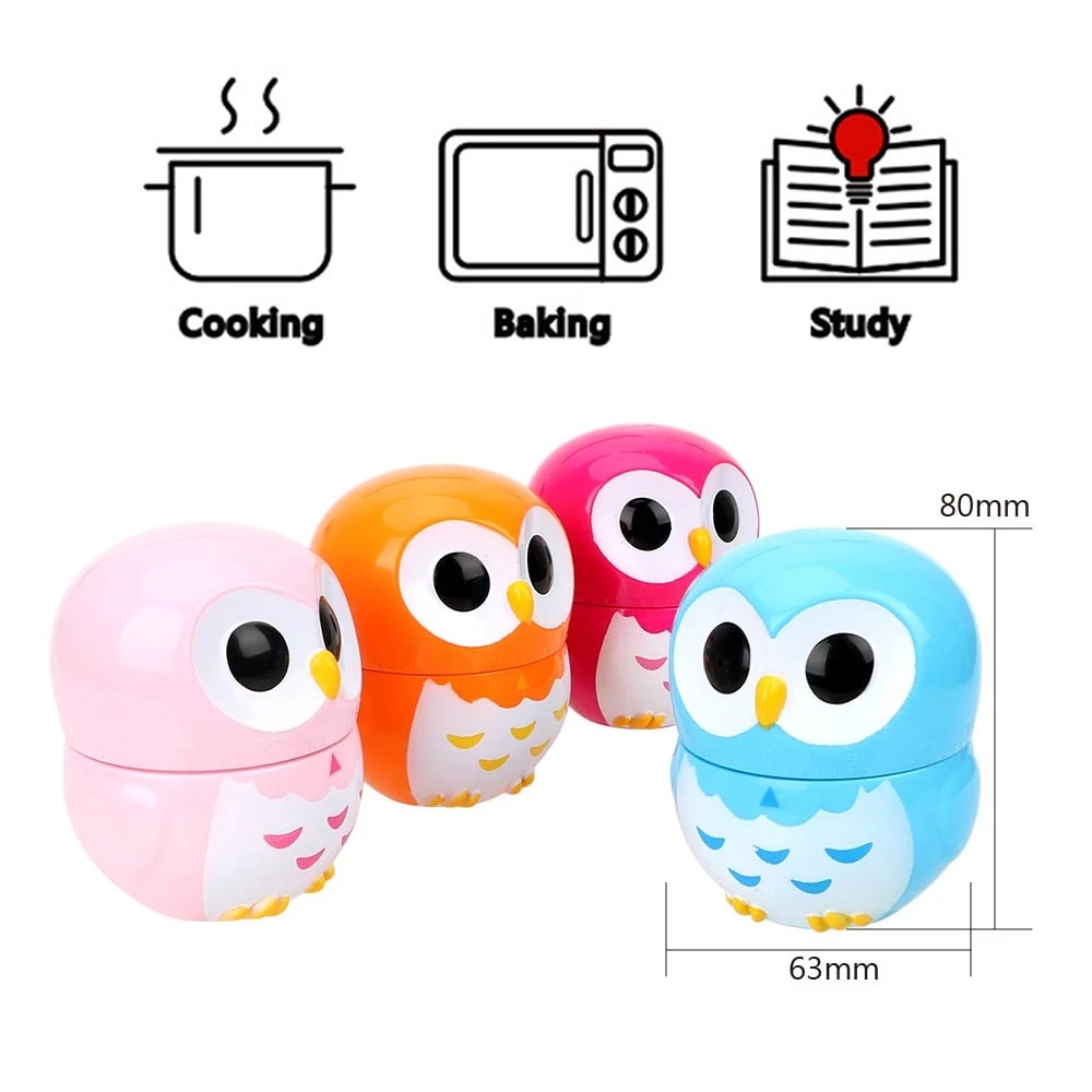 IKILOSHOP Owl Timer Putar Alat Hitung Waktu Baking Kue Cake Memasak Masak