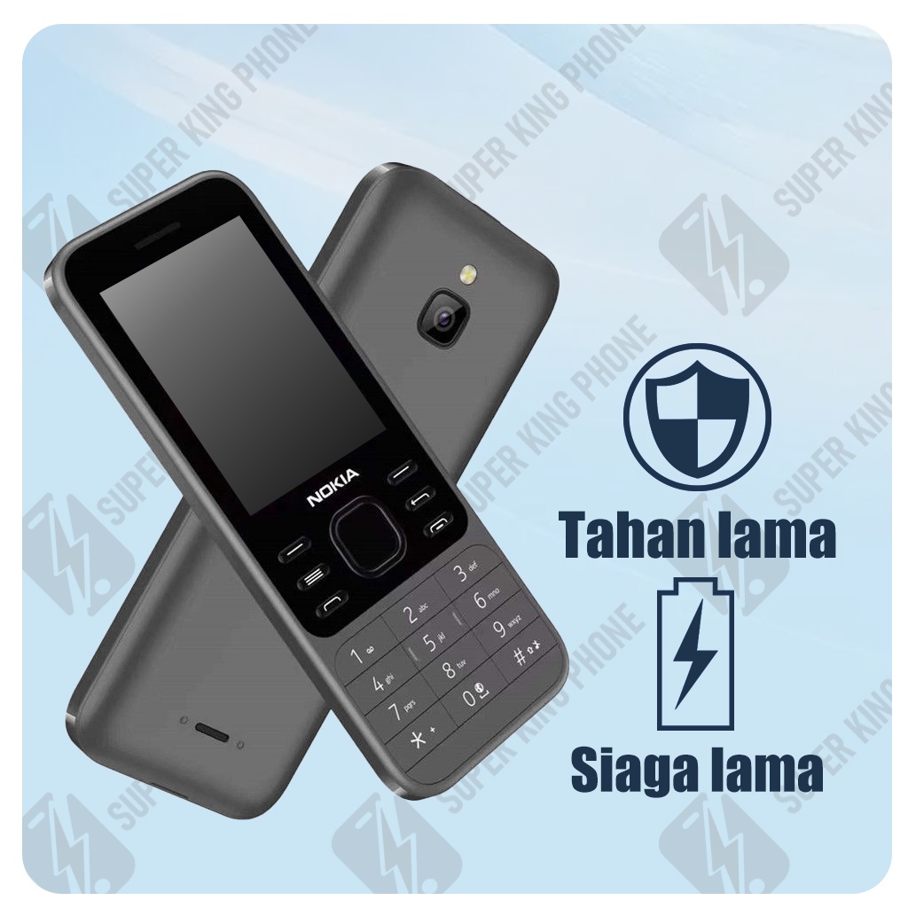 Super King New Nokia 6300 2021 HANDPHONE Nokia Hp murah Mobile Phone Only 2G