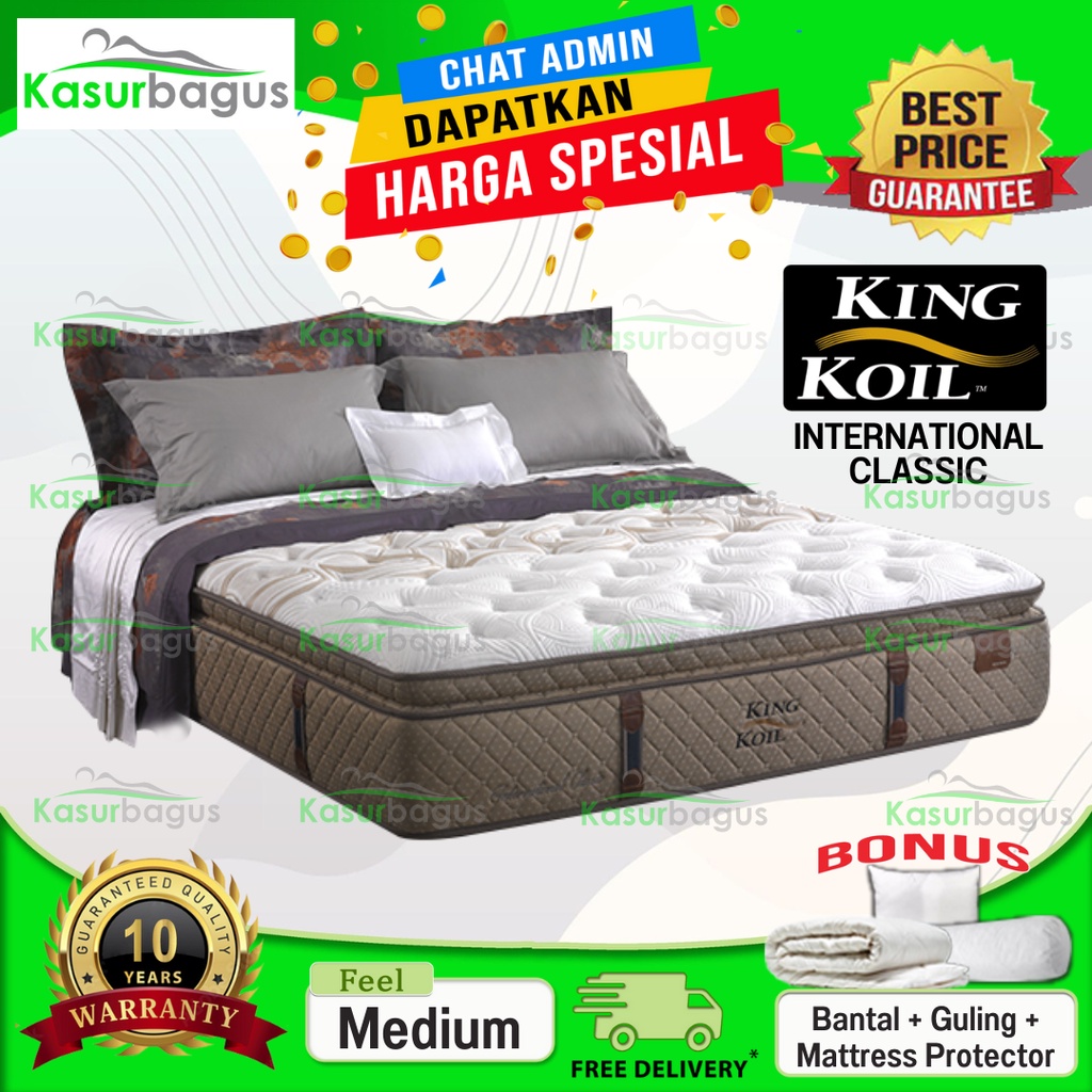 King Koil Kasur Springbed New International Classic - Kasur Saja 180x200