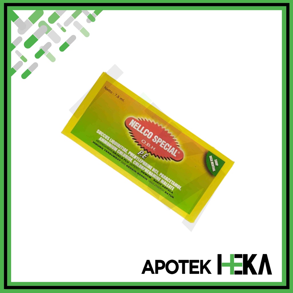 Nellco Special OBH PE Sachet 7.5 ml Satuan 1 Sachet - Obat Batuk Sirup (SEMARANG)