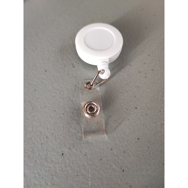 

Retractable Yoyo ID Card Holder - White