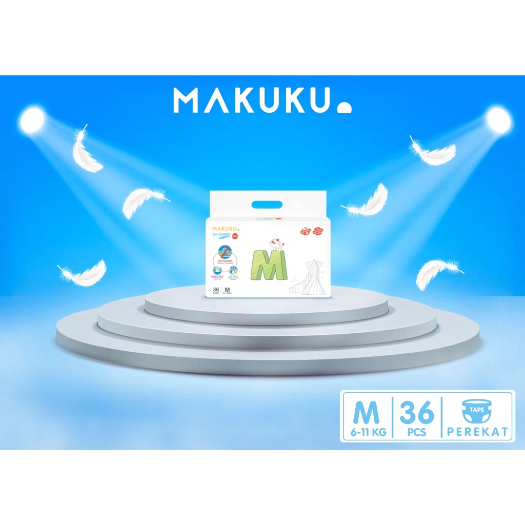 MAKUKU SAP Diapers Slim Pampers Bayi SAP -- all size