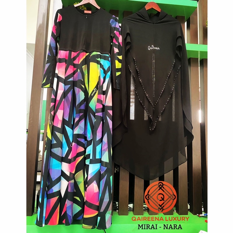 Mirai Nara Gamis Set syar’i qaireena hijab