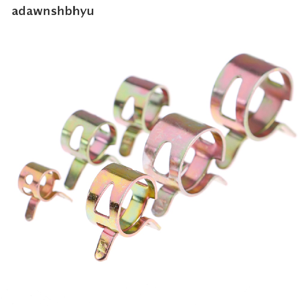 Adawnshbhyu 10pcs 6-15mm spring clip Vakum Bahan Bakar Minyak Selang line air tube band clamp 6ukuran  Id