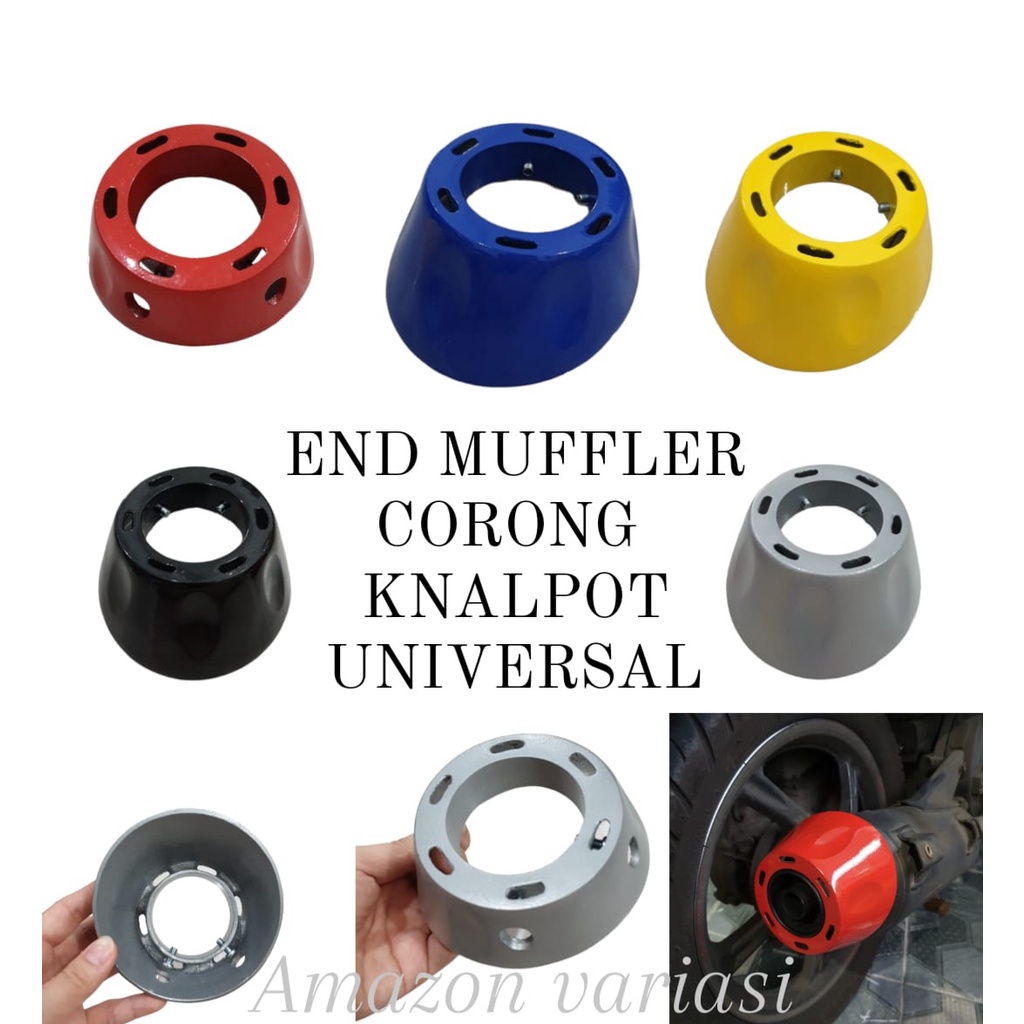 CORONG KNALPOT END MUFFLER ENDCUP MONCONG  CORONG KNALPOT VARIO 125 VARIO 150 PCX / MIO SOUL / MIO S