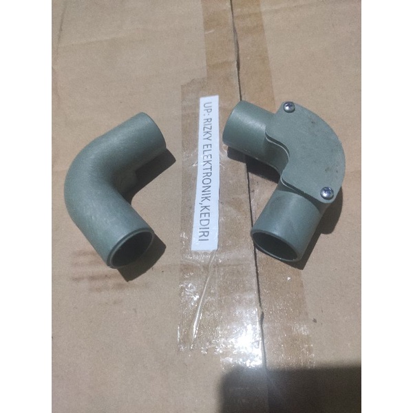 Elbow Knee Keni 20mm + Baut Sambungan Pipa PVC Conduit Kualitas Bagus