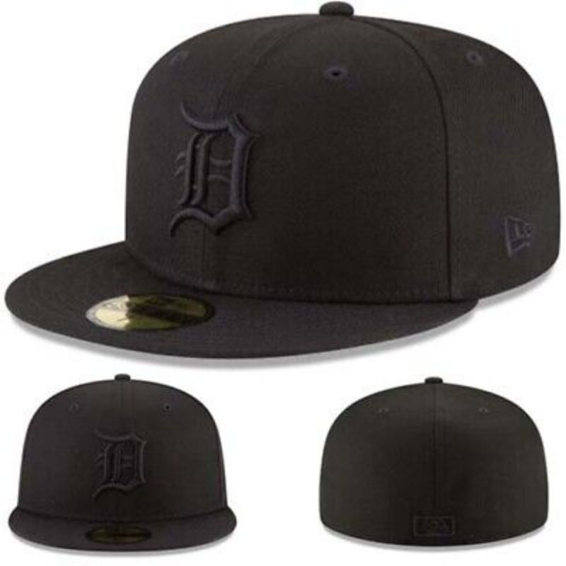 New Era 59Fifty Men's cap Detroit Tigers Fitted Hat MLB Team Basic Black Big Team logo  ORIGINAL100%