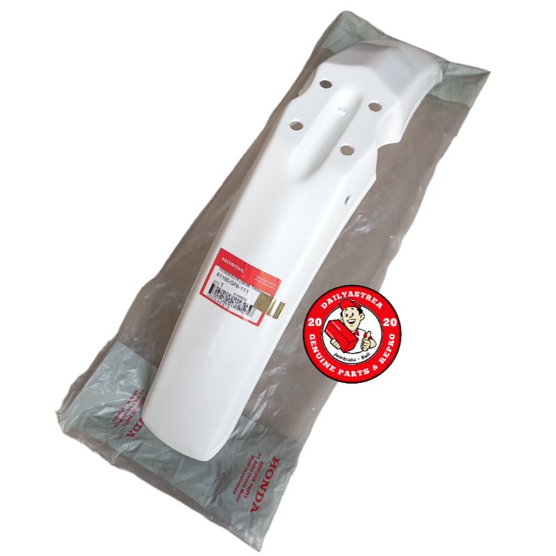 SAYAP SLEBOR SPAKBOR DEPAN PUTIH HONDA WIN 100 SEMI TRIAL TRAIL ORIGINAL ORI 61100-GF6-111