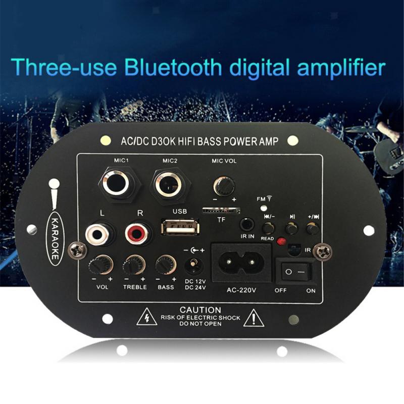 12V/24V/220V Amplifier Board Audio Bluetooth USB FM Radio TF Player Subwoofer 35W Taffstudio Amplifier