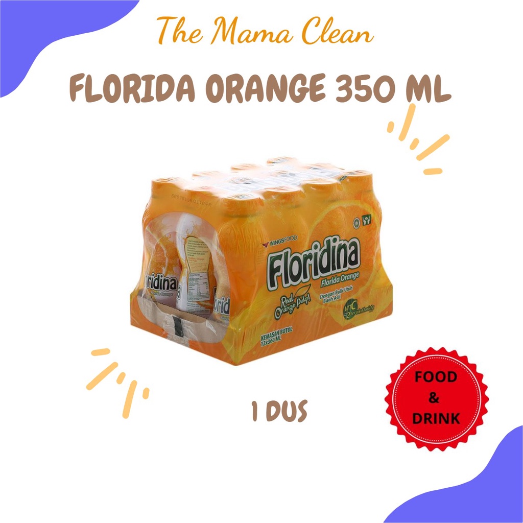 MINUMAN JERUK FLORIDINA BOTOL 350ML 1 DUS = 12 PCS