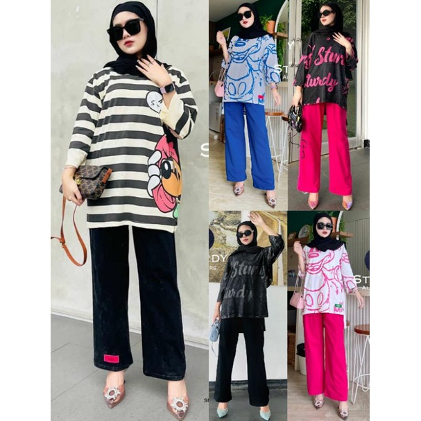 Setelan oversize/celana/rok by STURDY
