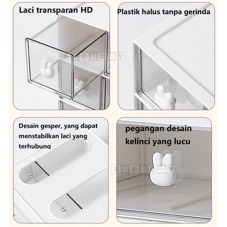 Rak Pensil/Kotak Laci/Kecil Laci Susun/Rak Kecil/Meja Tempat Penyimpanan/Penyimpanan alat tulis /Rak Alat Tulis/Mini Drawer Storage Box/Desk Laci Mini/Desktop Drawer